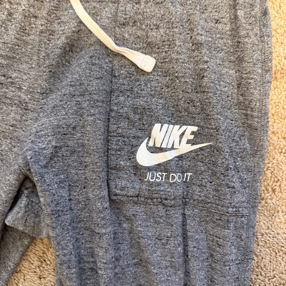 Nike Heather Gray Full Length Joggers